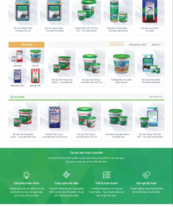 Mẫu giao diện website bột sơn - theme bán hàng