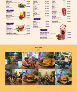 Mẫu giao diện website Burger Danang - theme nhà hàng