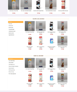Mẫu giao diện website Cake 2