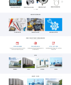 Mẫu giao diện website cảm biến - theme thiết bị tự động hoá