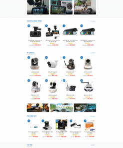 Mẫu giao diện website camera - theme điện tử và công nghệ