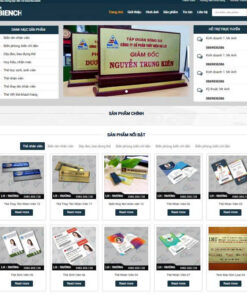 Mẫu giao diện website biển chức danh - theme bán hàng