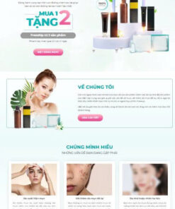 Mẫu giao diện Ladipage bộ mỹ phẩm nữ - theme mỹ phẩm