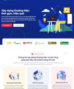 Mẫu giao diện website brand thương hiệu - theme thương hiệu