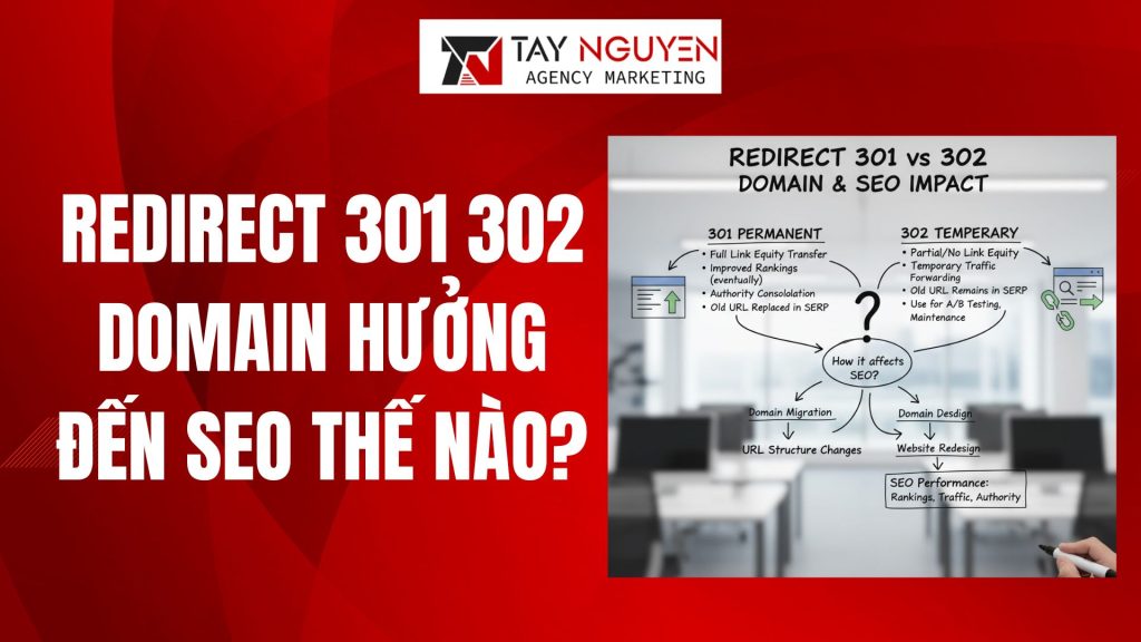 Redirect 301 302 domain hưởng đến SEO thế nào?