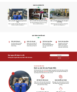 Mẫu giao diện website Chuyển nhà - theme dịch vụ vận chuyển
