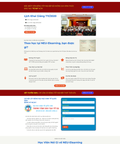 Mẫu giao diện ladipage Đào tạo - theme trung tâm đào tạo