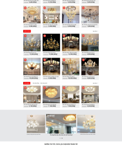 Mẫu giao diện website Đèn Led 2 - theme Thiết Bị Chiếu Sáng
