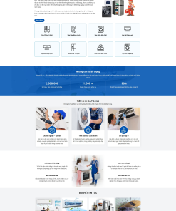 Mẫu giao diện website Điện lạnh  - theme Lắp Đặt Thiết Bị Điện Lạnh
