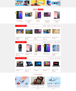 Mẫu giao diện website Điện Máy 4 - theme thiết bị công nghệ, điện tử