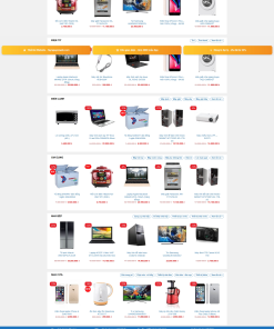 Mẫu giao diện website Điện Máy 7 - theme thiết bị công nghệ, điện tử