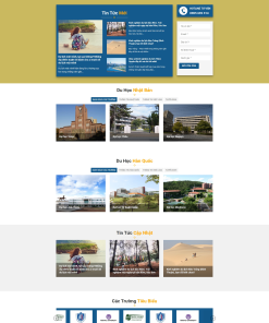 Mẫu giao diện website Du Học Hàn Quốc